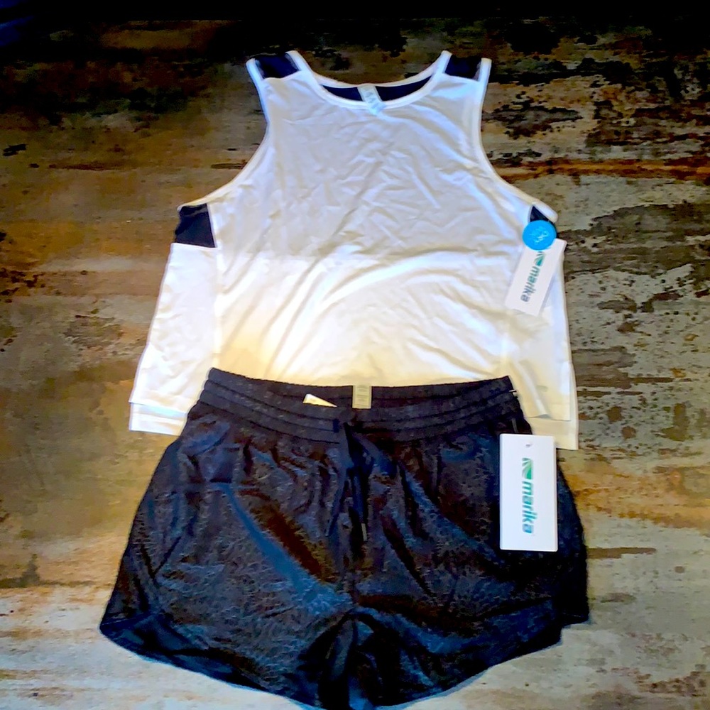 Marika shorts and tank top set. Ellie outfit. Farah tank & freestyle shorts